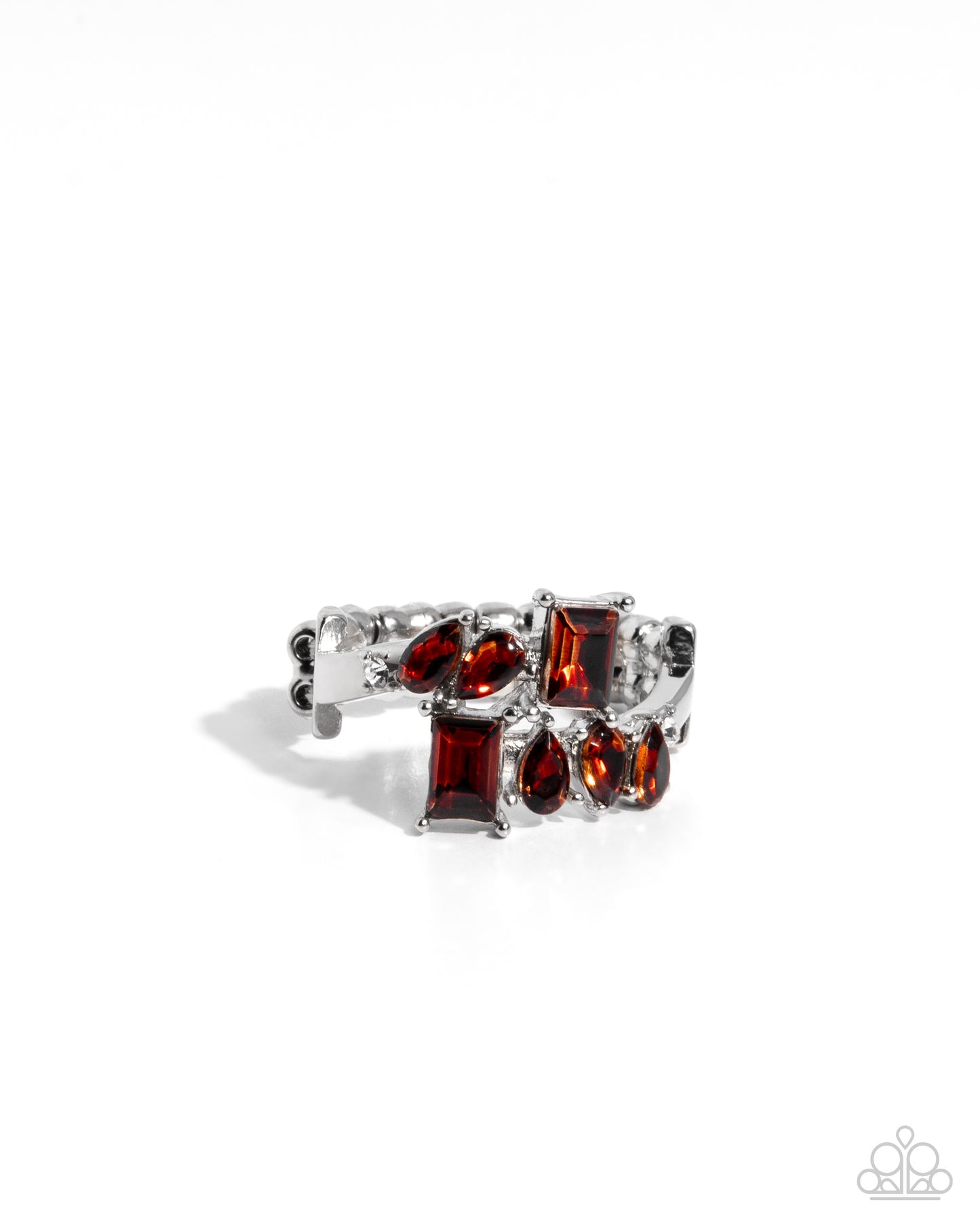 Continuous Wave - Brown Gem Silver Ring