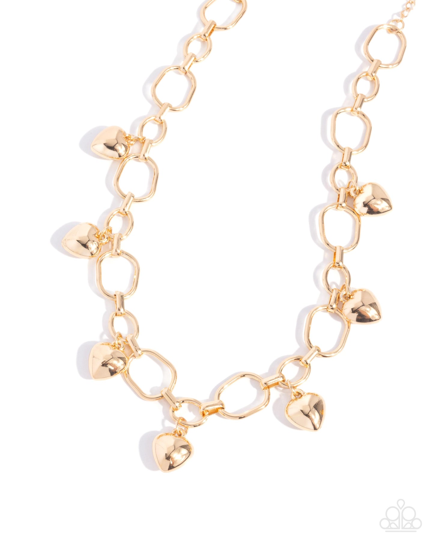 Hey Lover - Gold Heart Short Necklace