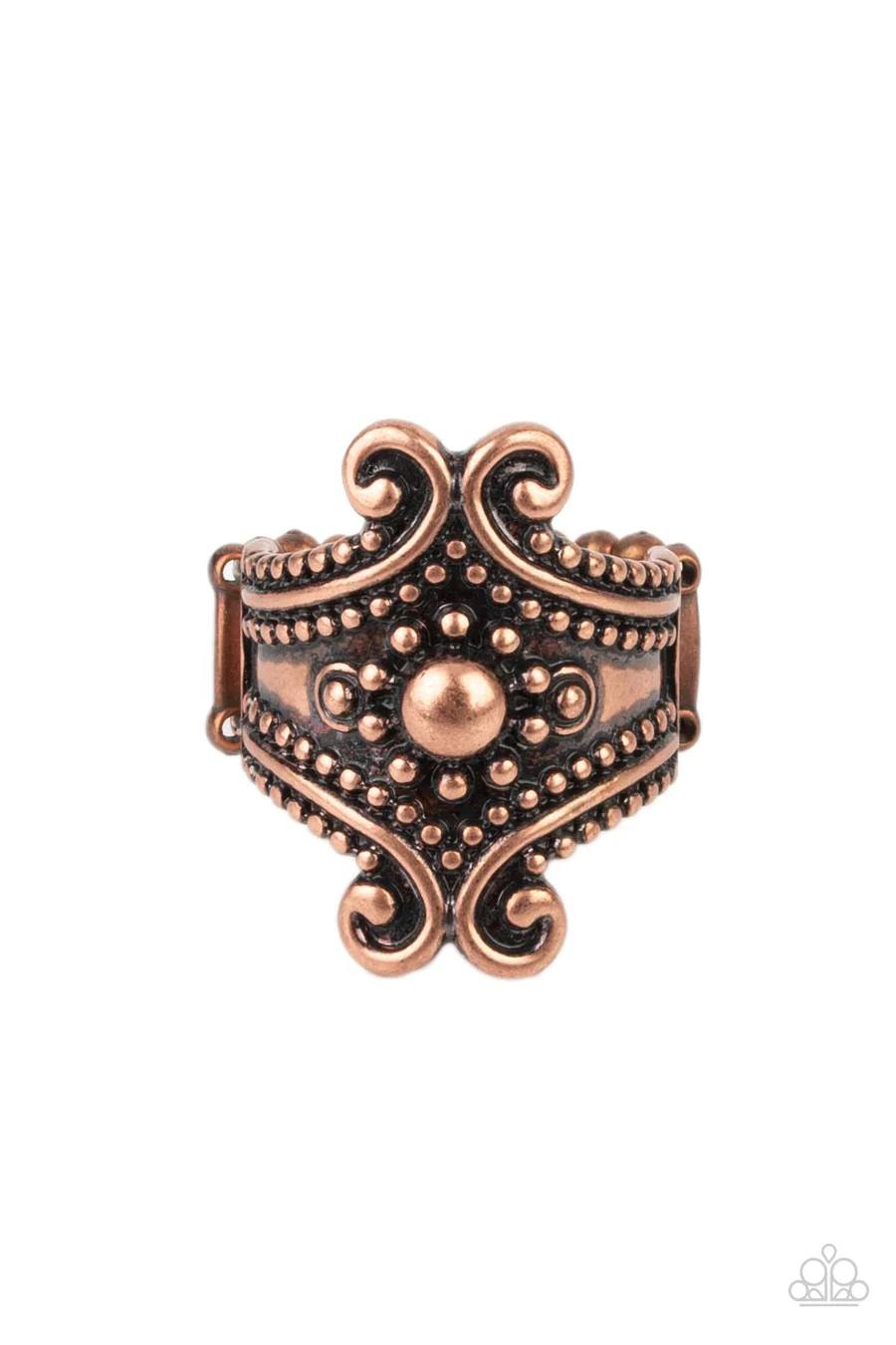 Artisan Artifice - Copper Filigree Accent Ring