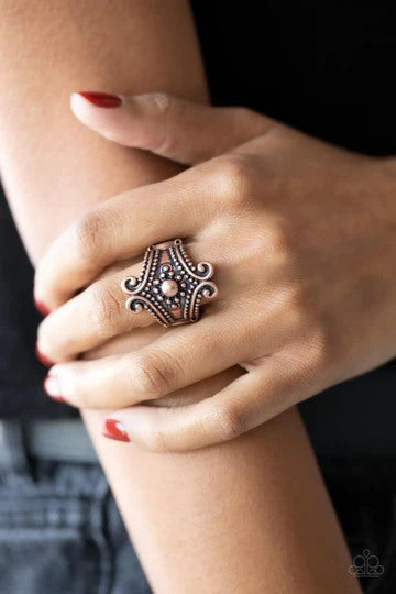 Artisan Artifice - Copper Filigree Accent Ring