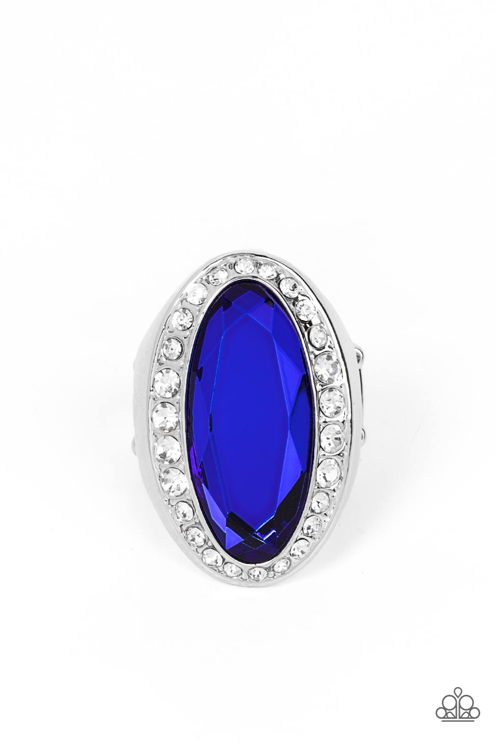 Believe in Bling - Blue Gem Silver Ring