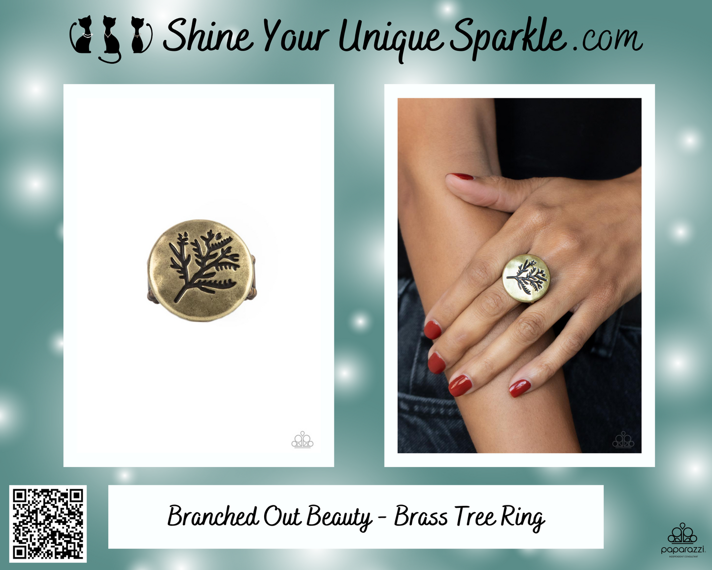 Branched Out Beauty - Brass Tree Ring
