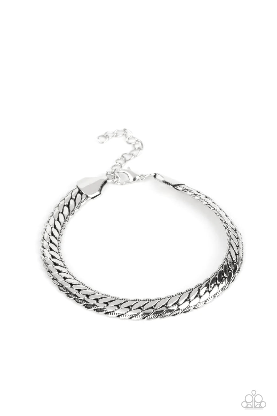 Cargo Couture - Silver Snake Thick Chain Urban Bracelet