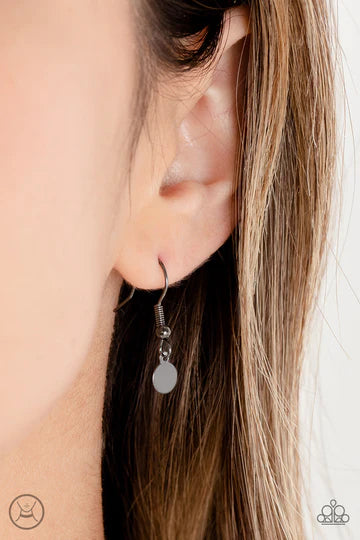 Champagne Catwalk - Black Gunmetal Disc Choker Necklace