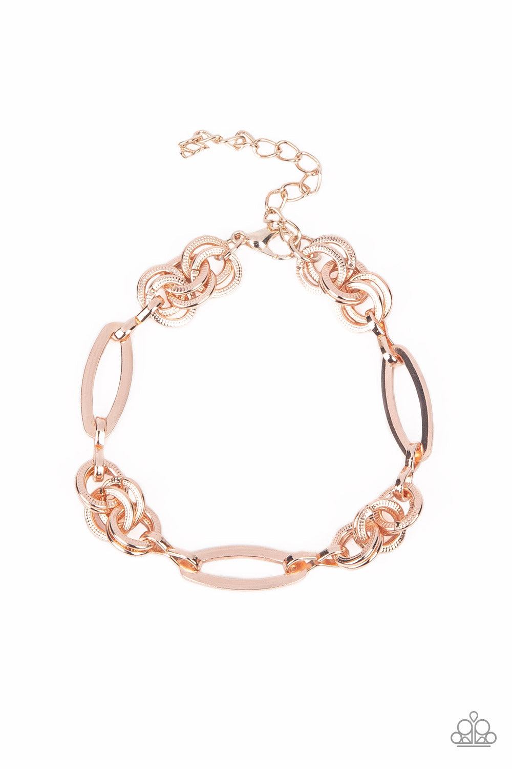 Chic Charmer - Rose Gold Clasp Bracelet