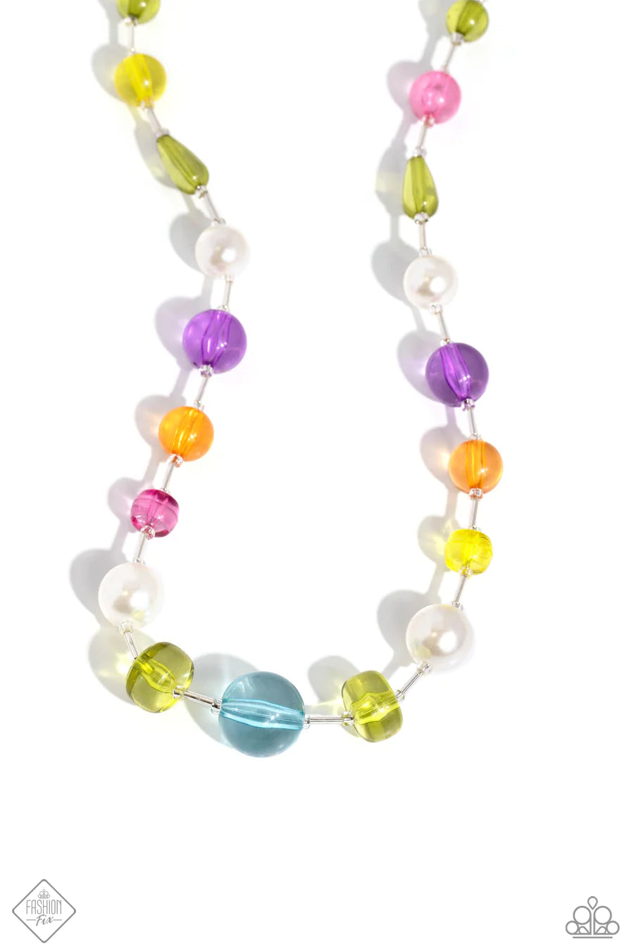 Current Collector - Multi Color Bead Pearl Short Necklace - Fashion Fix