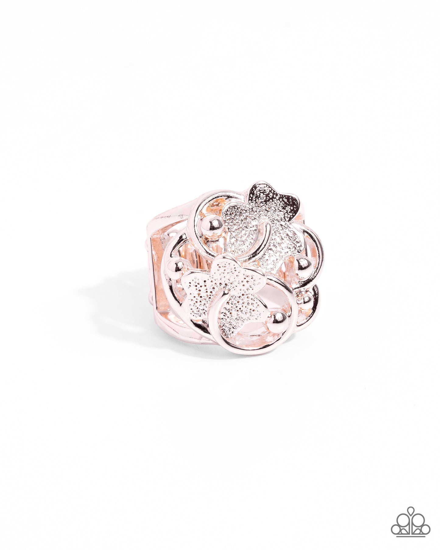Distinctive Detailing - Rose Gold Flower Ring