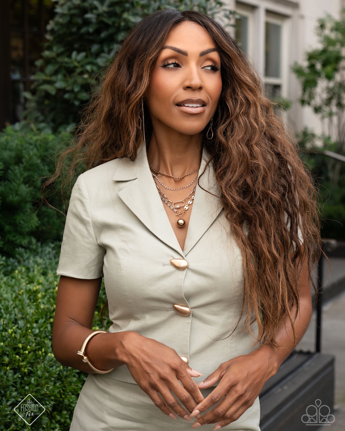 Tailored Transit - Gold Flex Cuff Coil Bracelet - Fashion Fix