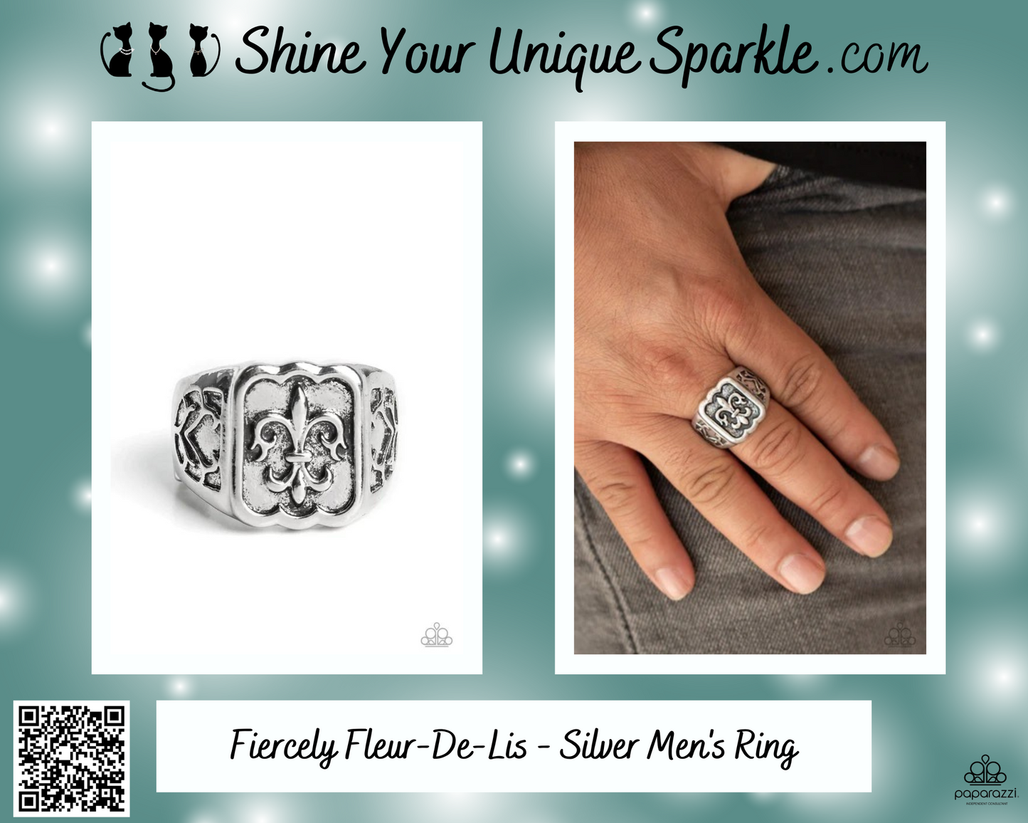 Fiercely Fleur-De-Lis - Silver Men's Ring