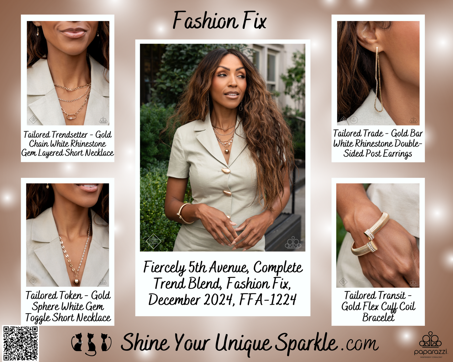 Tailored Transit - Gold Flex Cuff Coil Bracelet - Fashion Fix