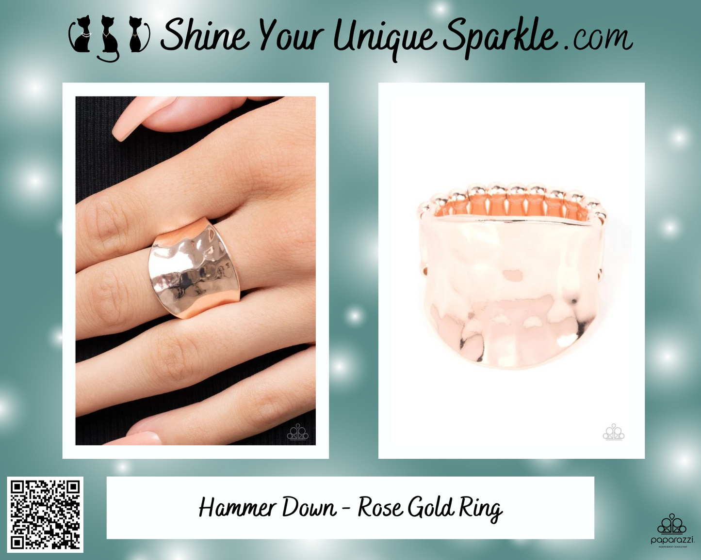 Hammer Down - Rose Gold Ring
