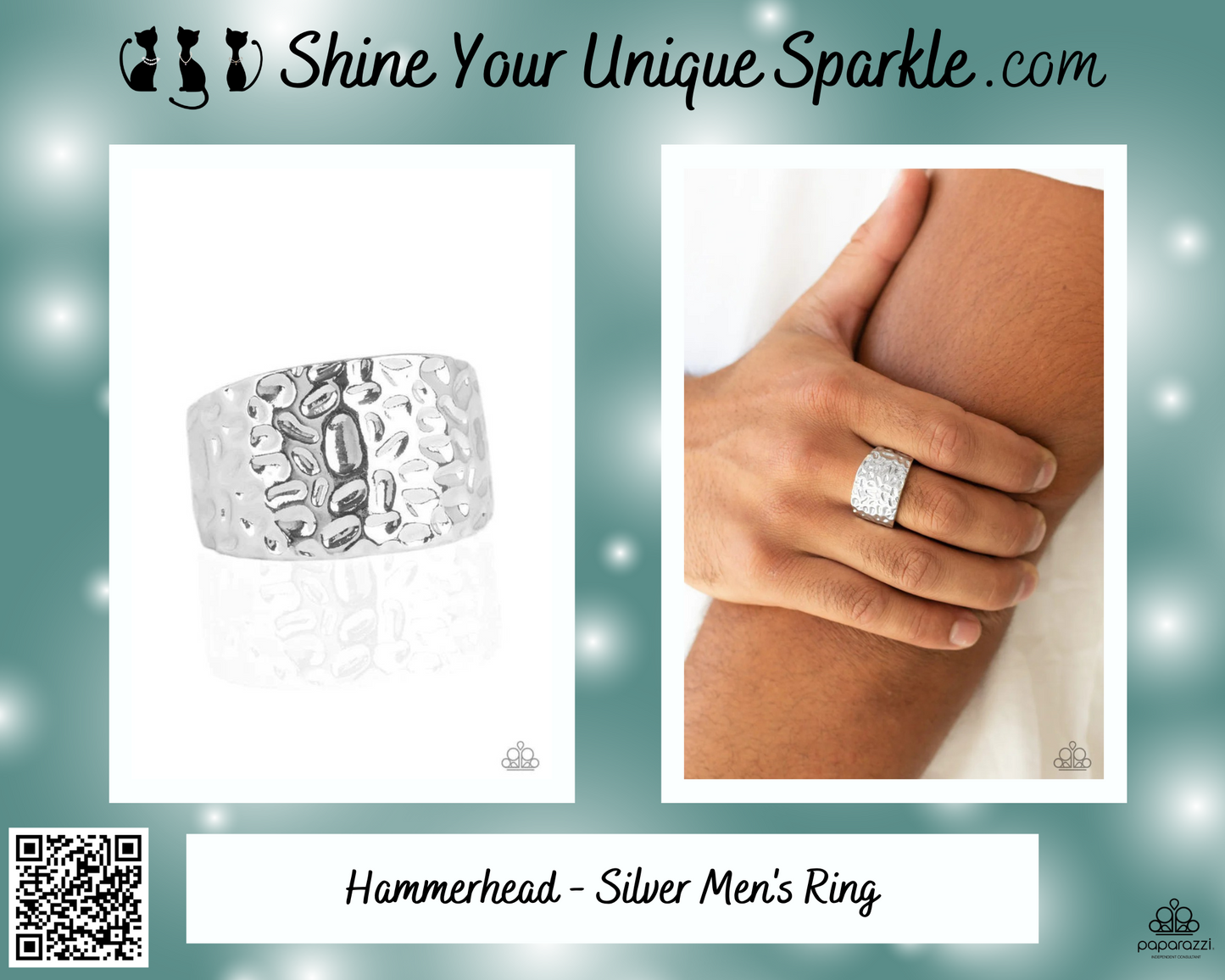Hammerhead - Silver Men's Ring