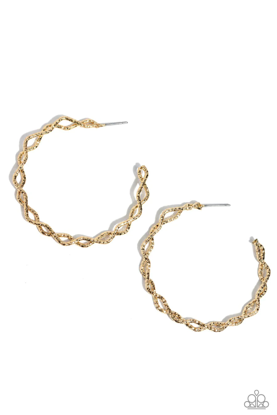 Haute Helix - Gold Hoop Post Earrings