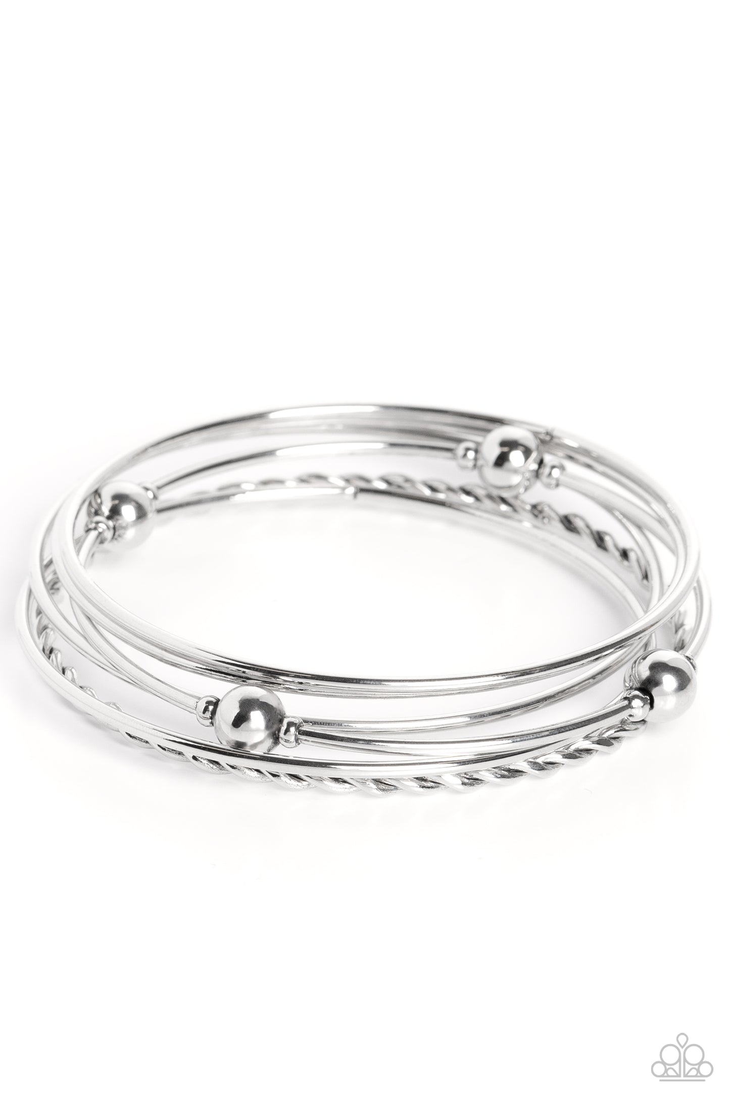 Lost and Found - Silver Bangle Bracelet Set