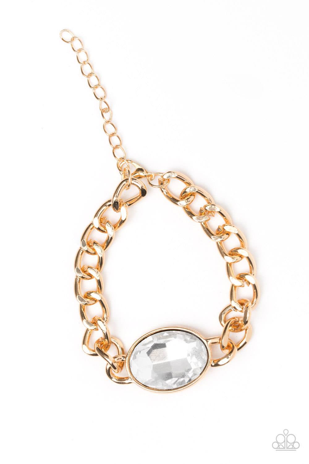 Luxury Lush - Gold Gem Gold Chain Clasp Bracelet