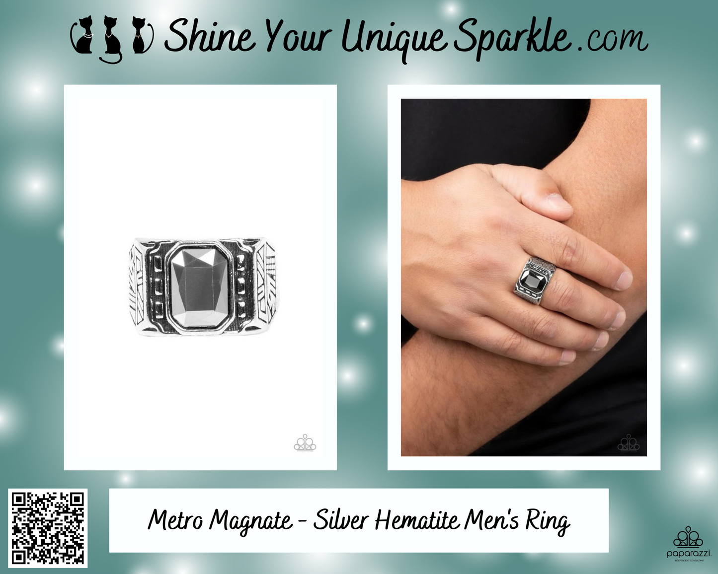 Metro Magnate - Silver Hematite Men's Ring