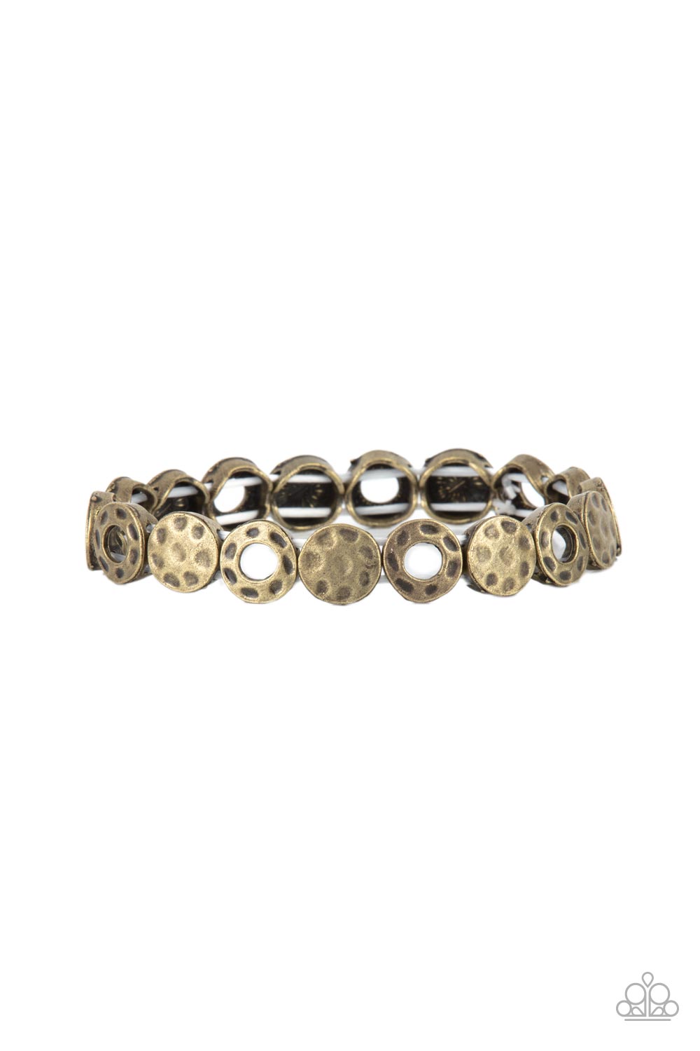 Metro Metalsmith - Brass Circle Stretchy Bracelet