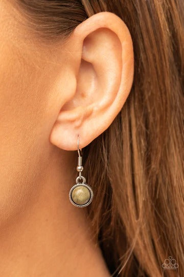 Mojave Mountaineer - Green Stone Silver Long Necklace