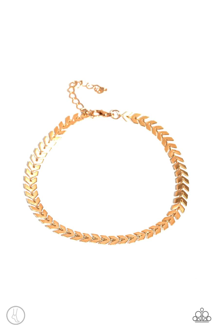Point in Time - Gold Bar Anklet
