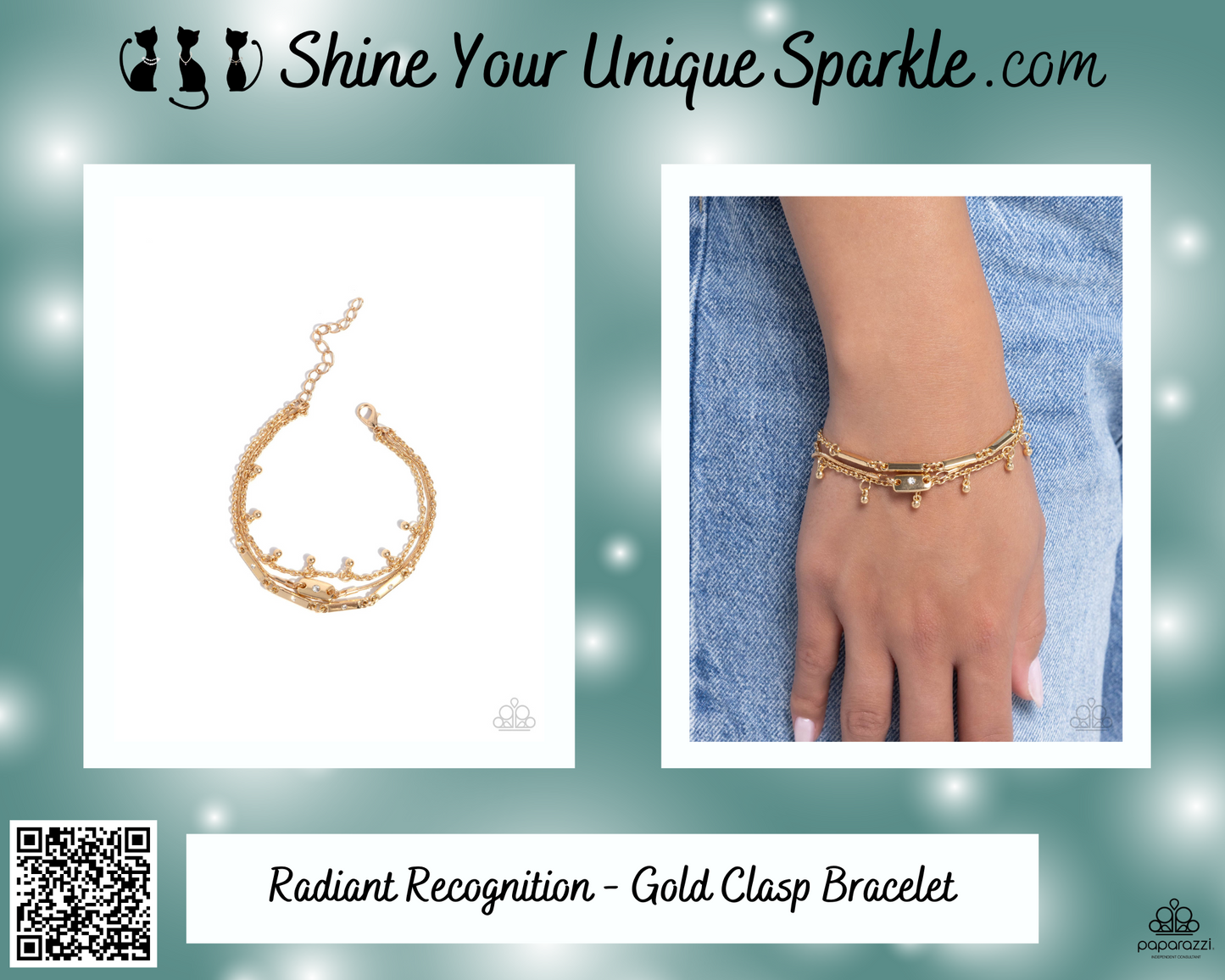 Radiant Recognition - Gold Clasp Bracelet
