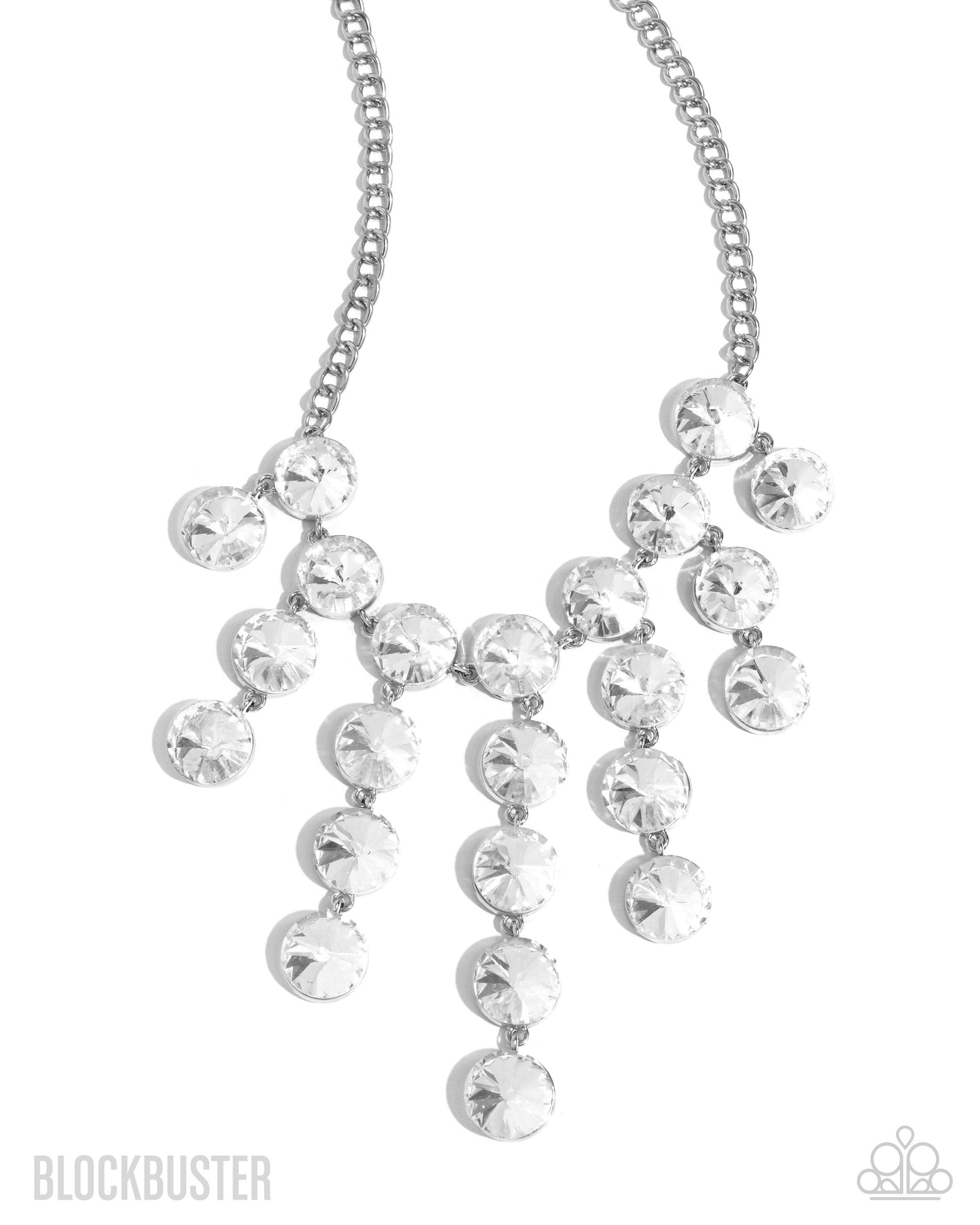 Spotlight Stunner Set: Blue, Gold, and White Necklaces