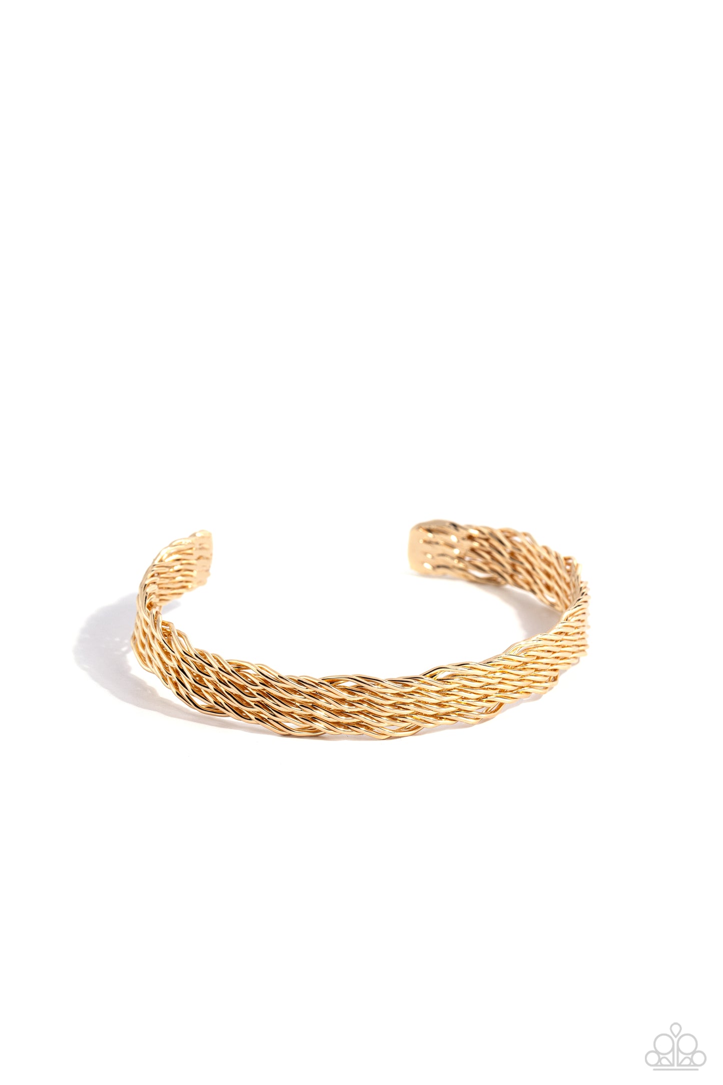 Urban Zone - Gold Textured Urban Cuff Bracelet