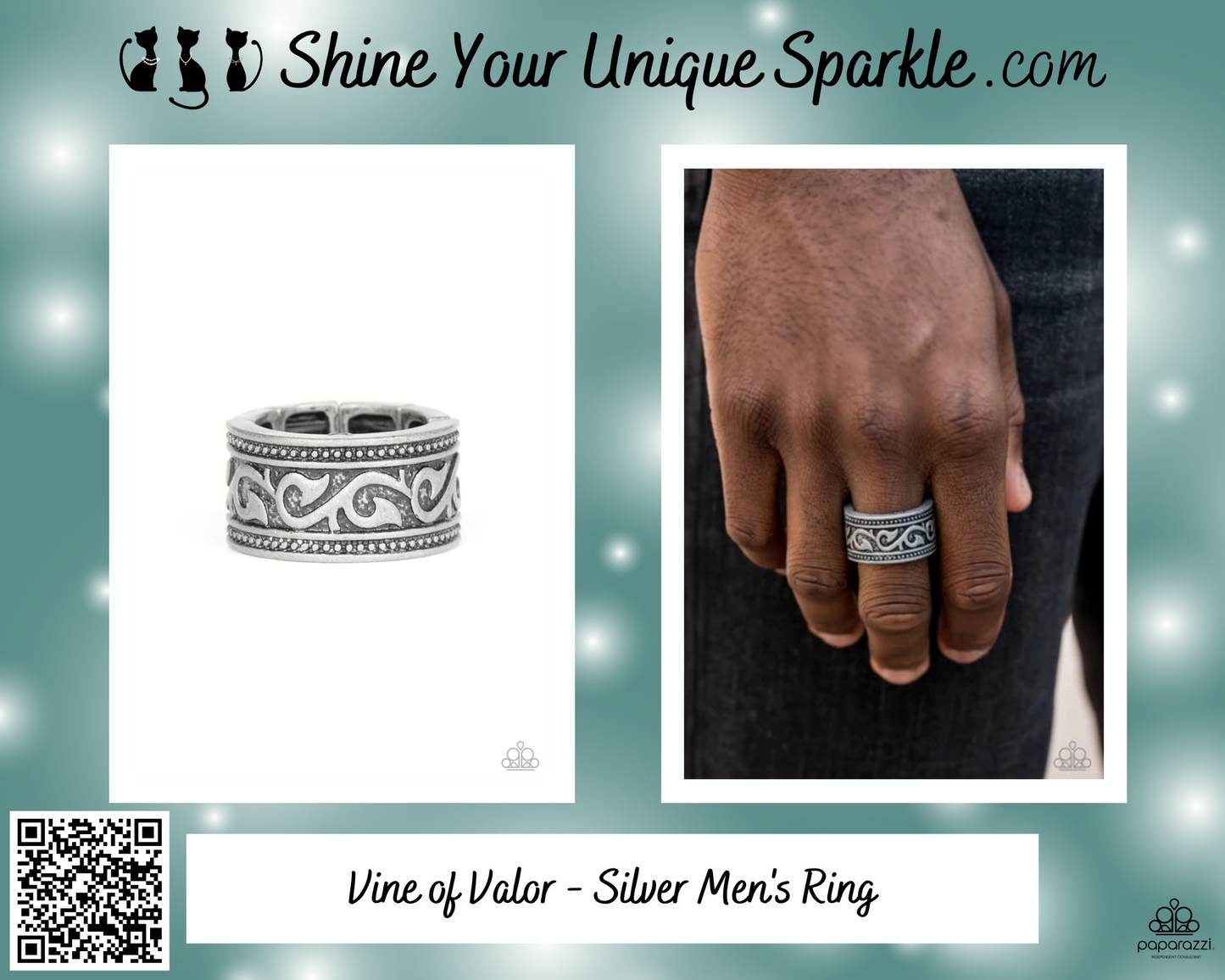 Vine of Valor - Silver Men's Ring