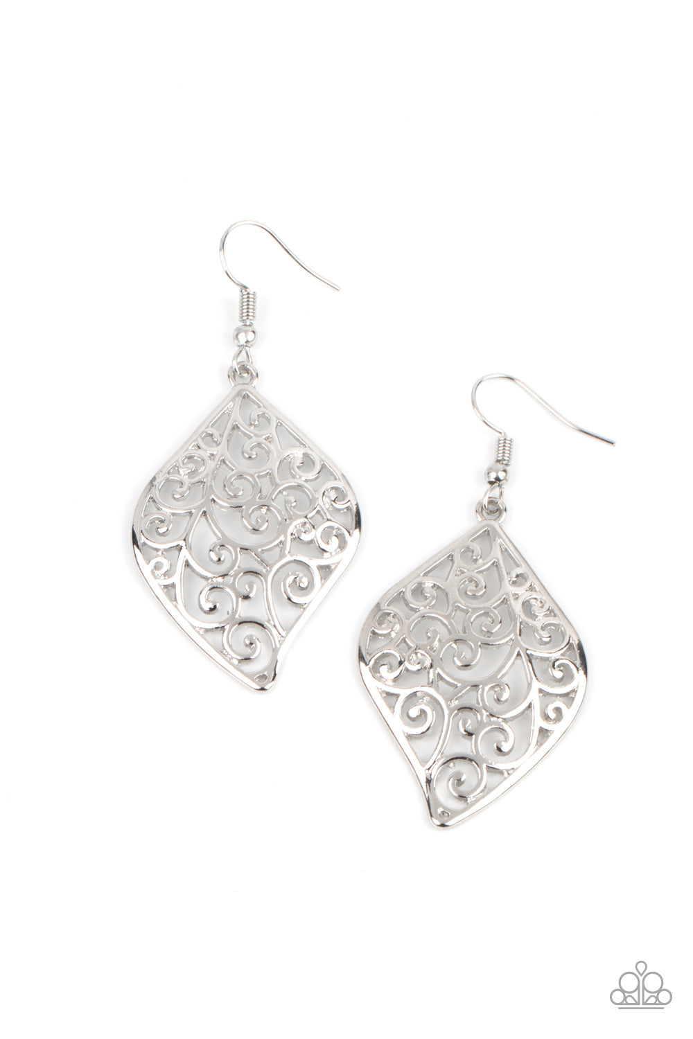 Your Vine Or Mine - Silver Filigree Earrings
