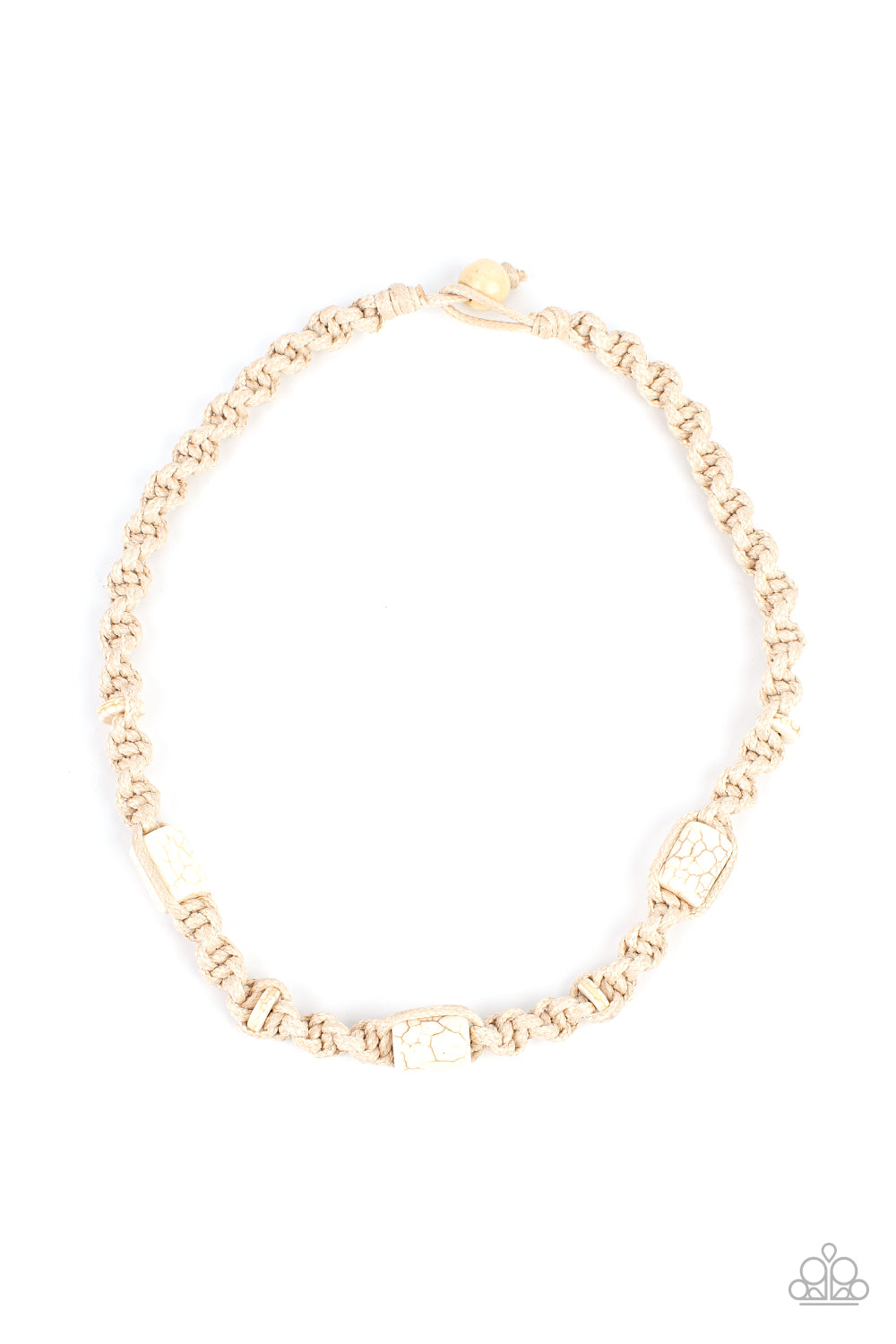 Explorer Exclusive - White Stone Cord Urban Necklace