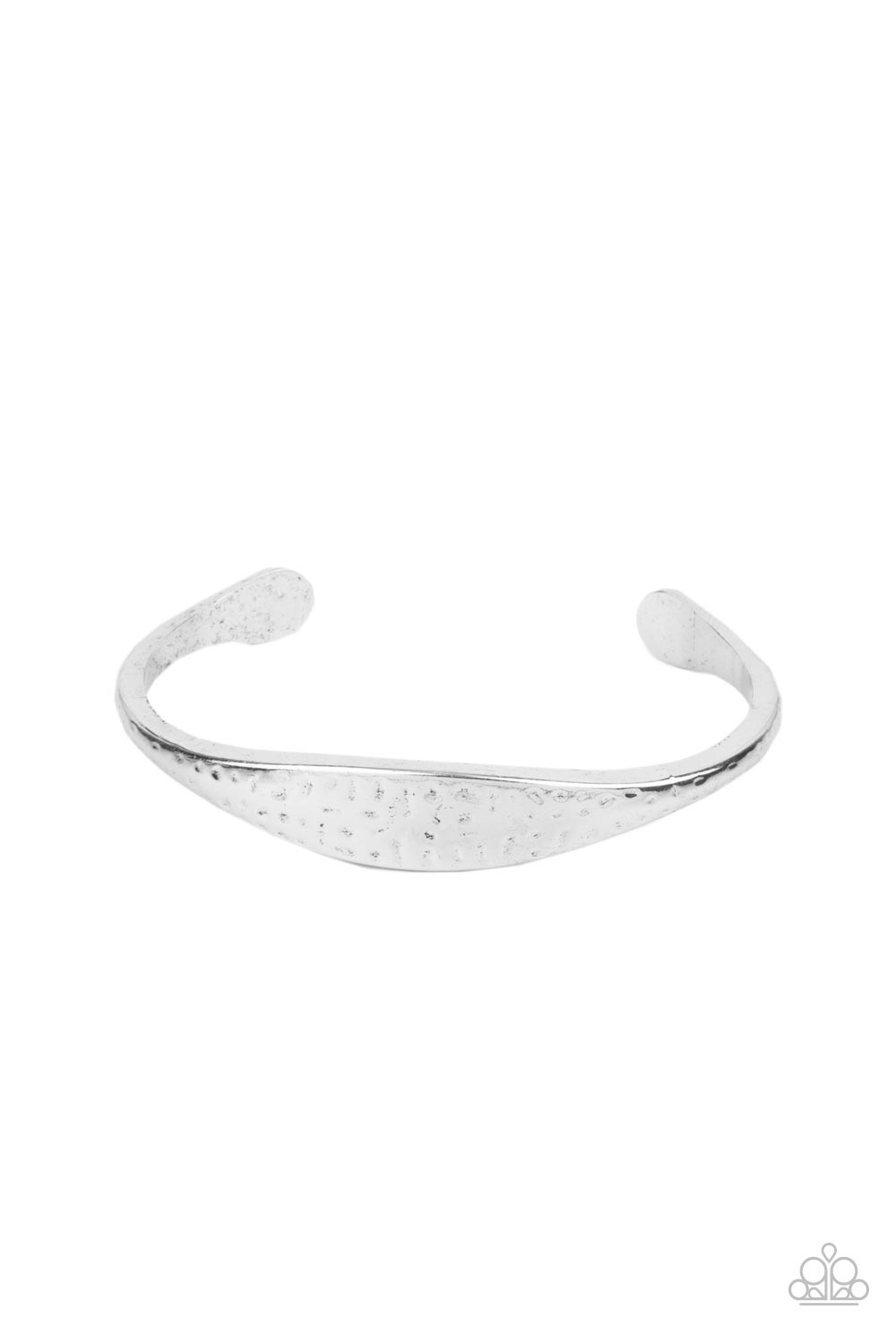 Ancient Accolade - Silver Hammered Cuff Bracelet