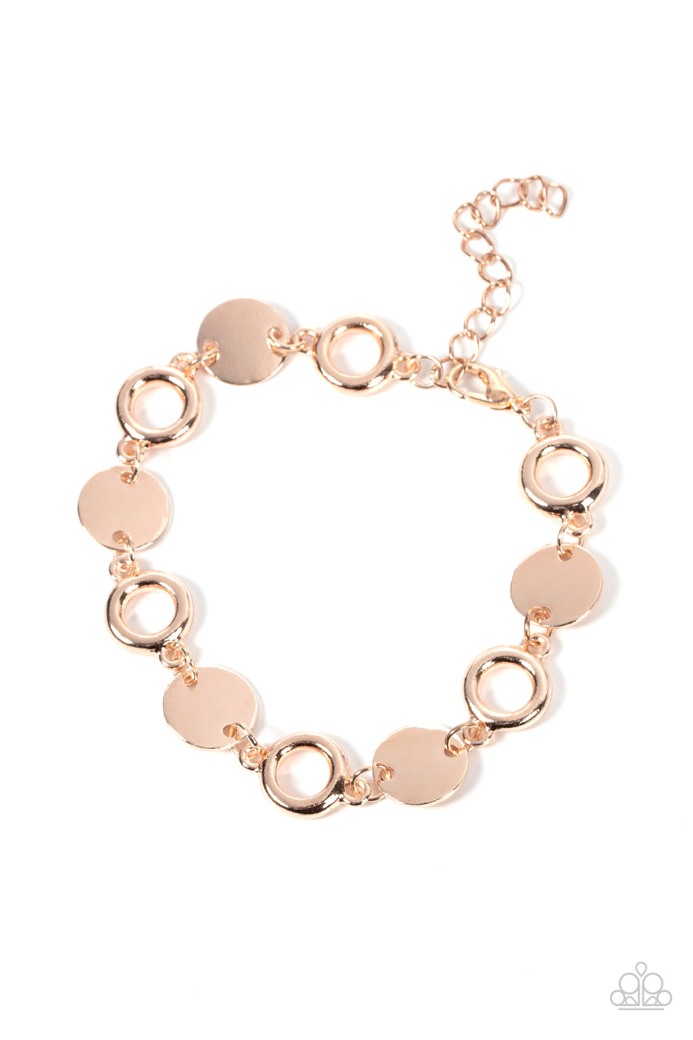 Fleek Fleet - Rose Gold Circle Clasp Bracelet