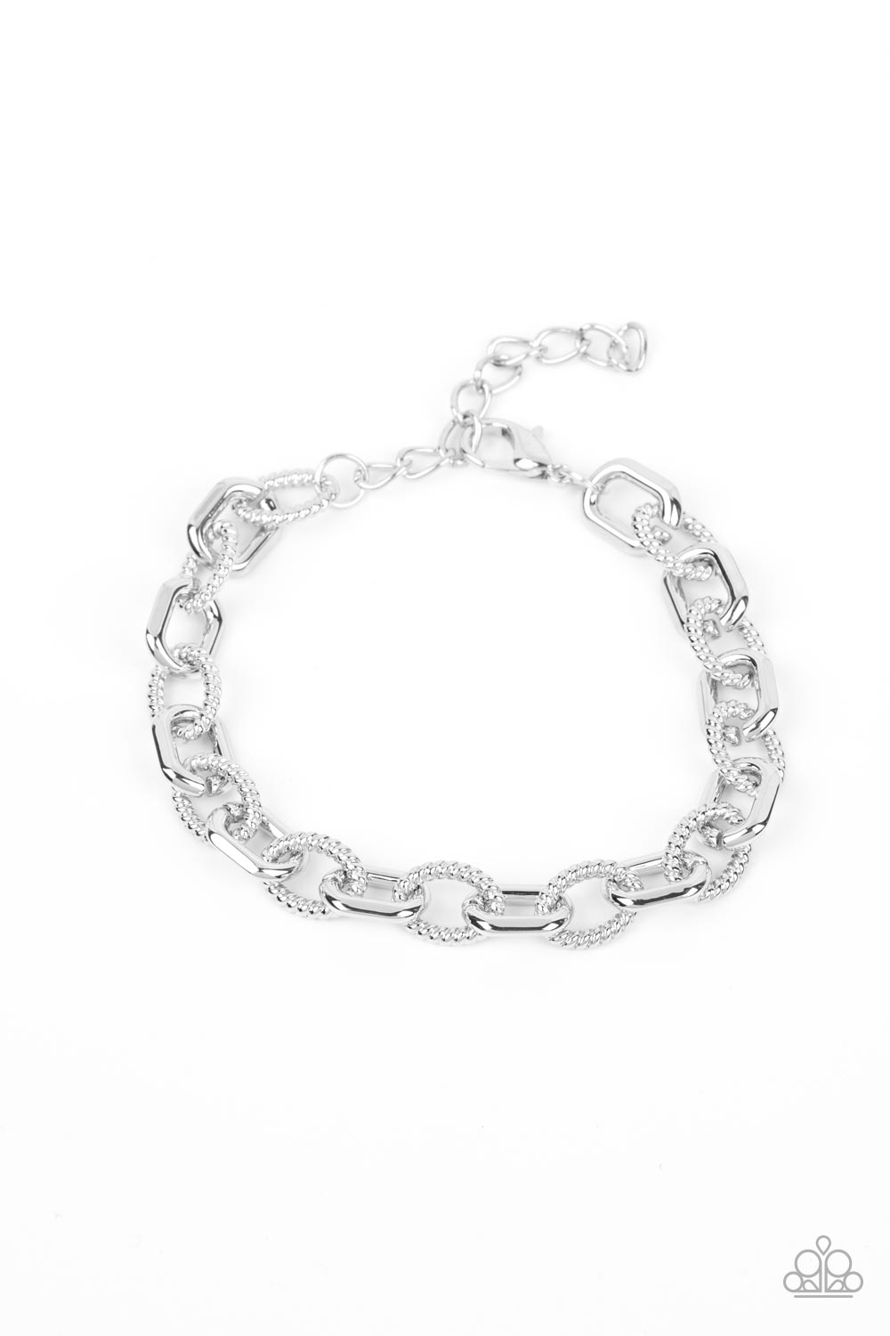 Double Clutch - Silver Chain Urban Clasp Bracelet