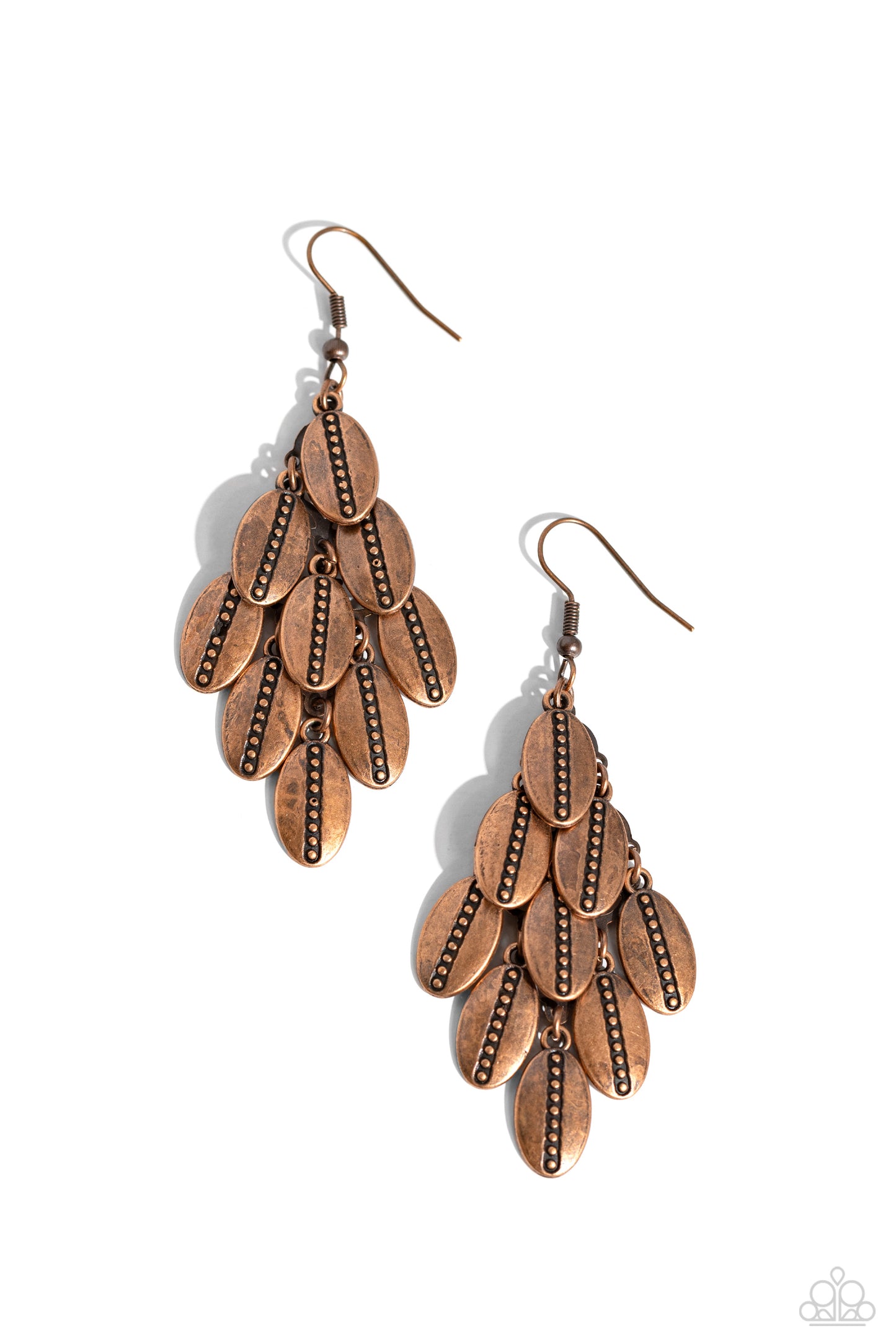 Tumbleweed Trek - Copper Oval Fishhook Earrings