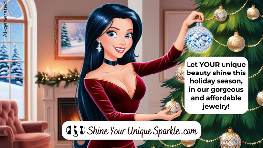 Let YOUR unique beauty shine this holiday season, in our gorgeous and affordable jewelry!