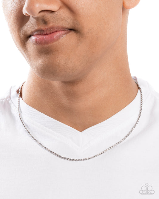 Stainless Solo - Silver Stainless Steel Short Urban Necklace