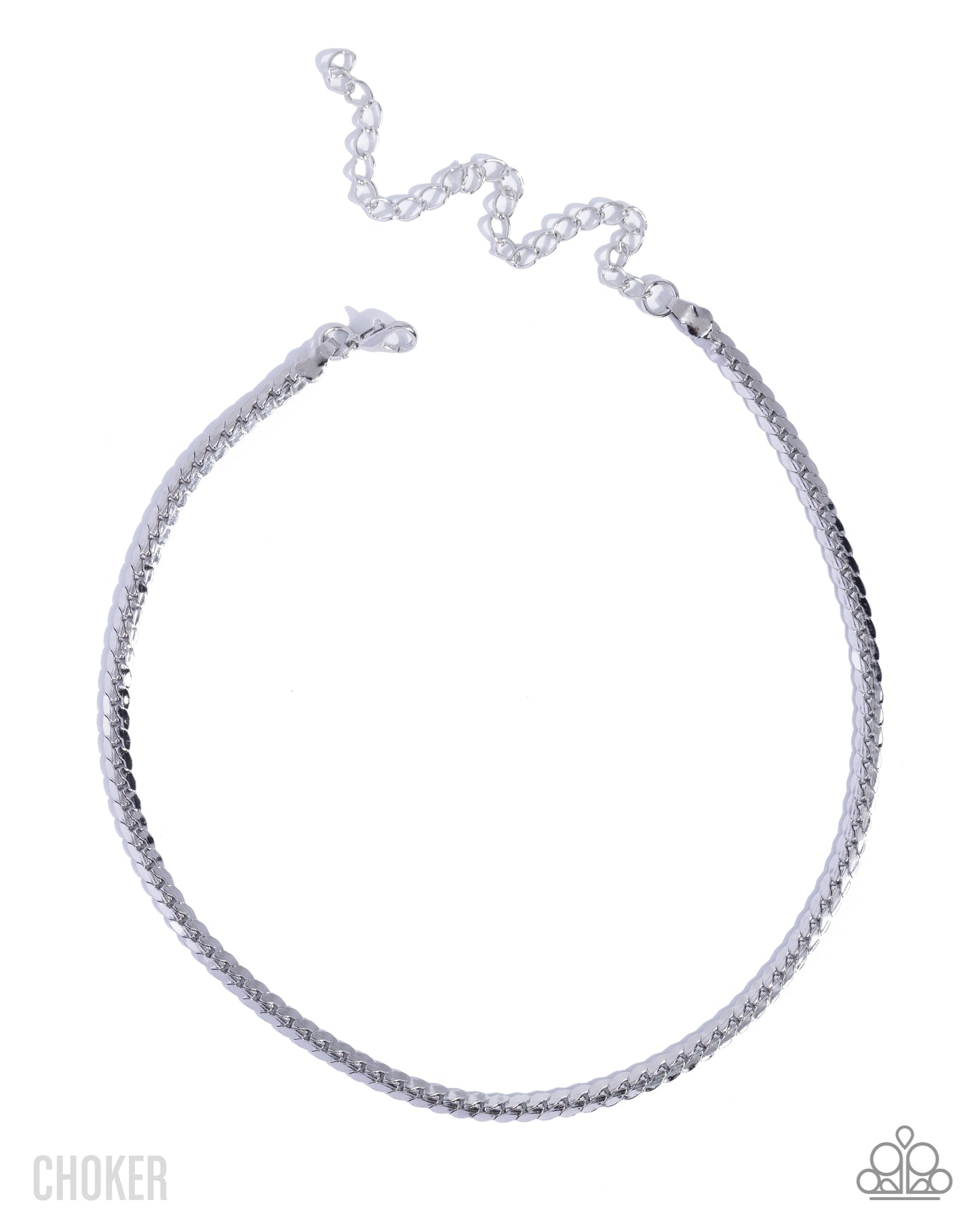 Crowning Challenge - Silver Curb Chain Choker Necklace