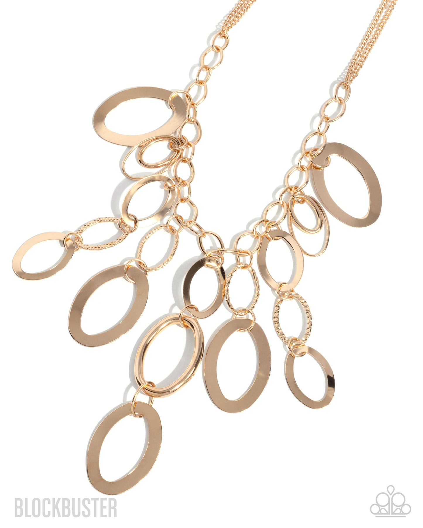 A Golden Spell - Gold Textured Medium-Length Necklace