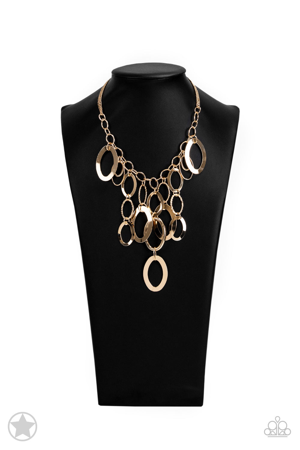 A Golden Spell - Gold Textured Medium-Length Necklace