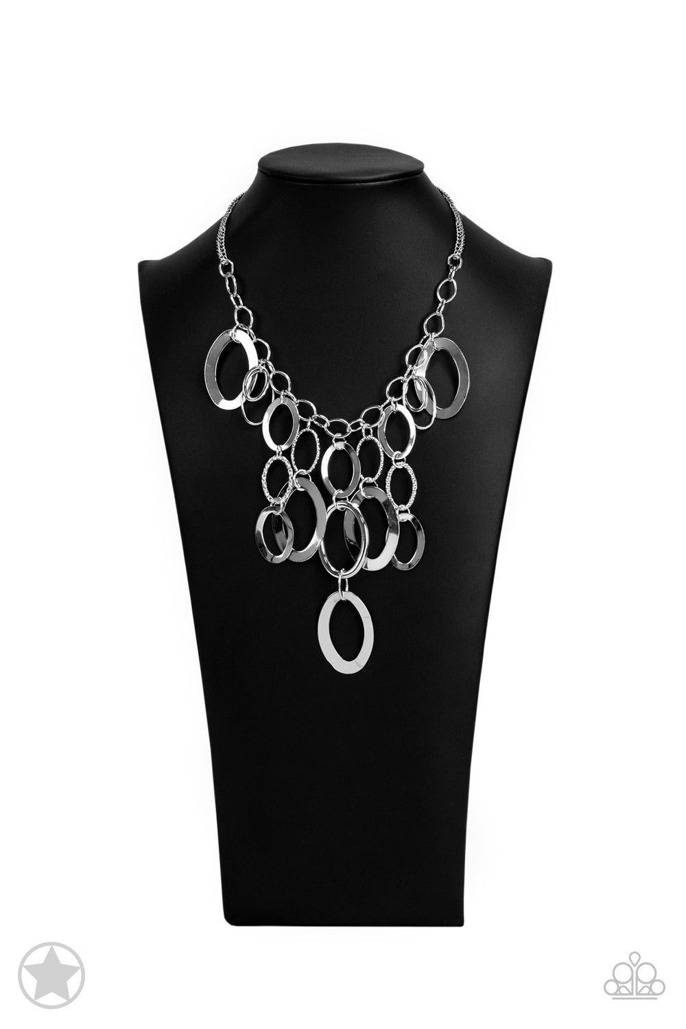 A Silver Spell - Silver Textured Medium-Length Necklace