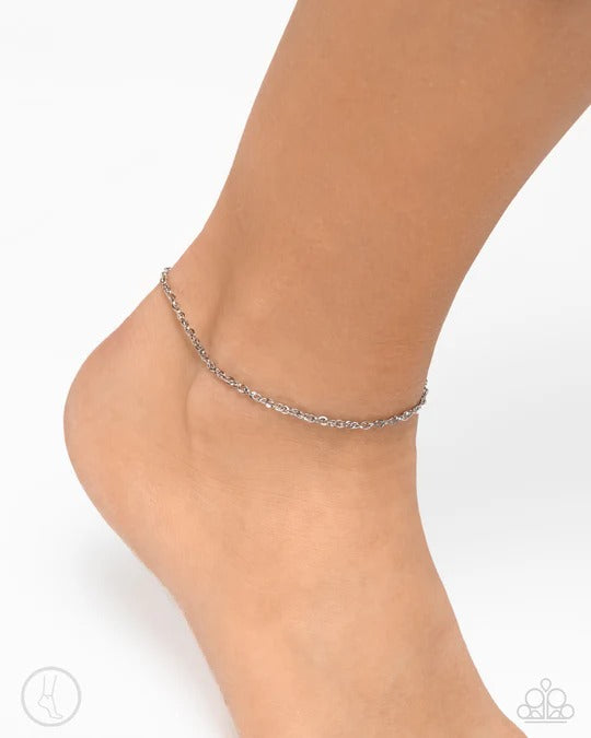 Aligned Age - Silver Chain Anklet