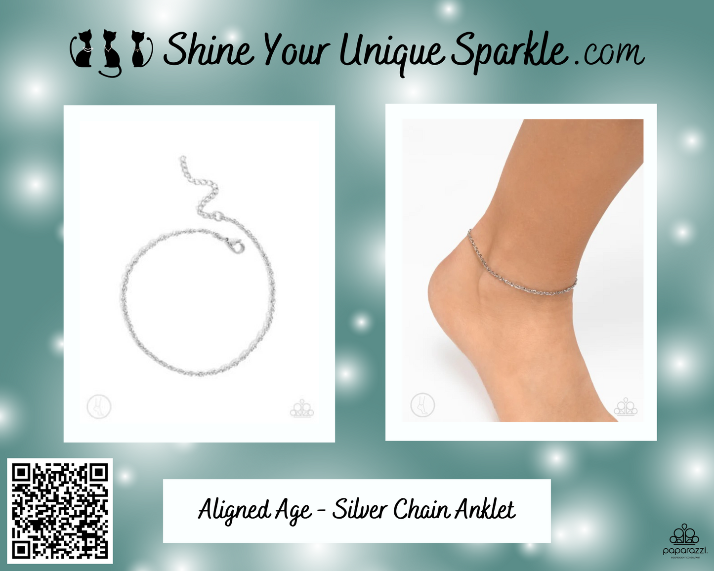 Aligned Age - Silver Chain Anklet