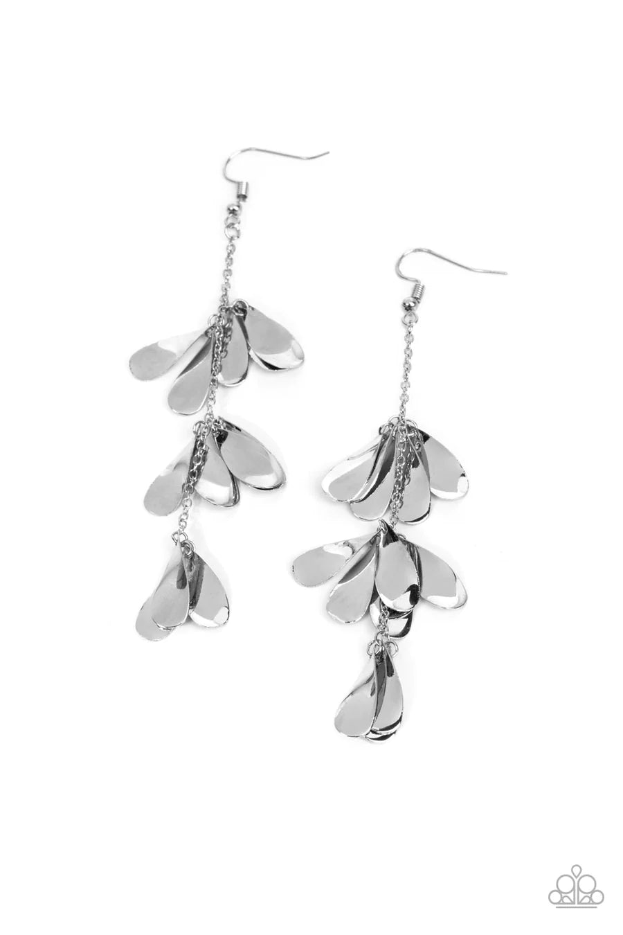 Arrival CHIME - Silver Dangle Fishhook Earrings