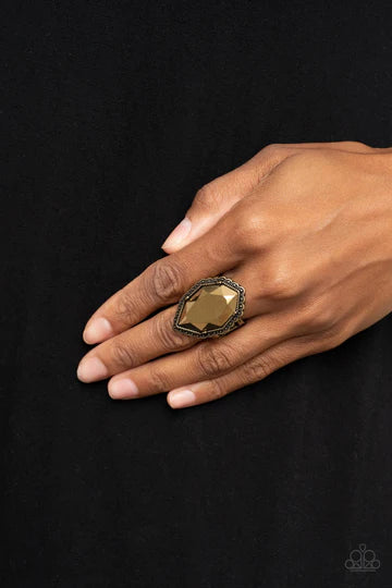 Avant-GRANDEUR - Brass Aurum Gem Ring