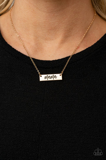 Blessed Mama - Gold "Mama" Dainty Short Necklace