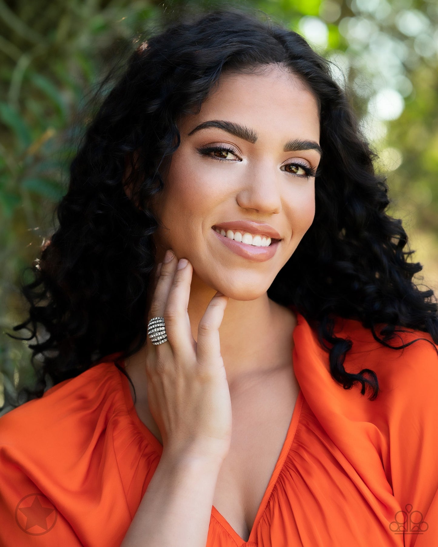 Blinding Brilliance - White Rhinestone Ring - Blockbuster