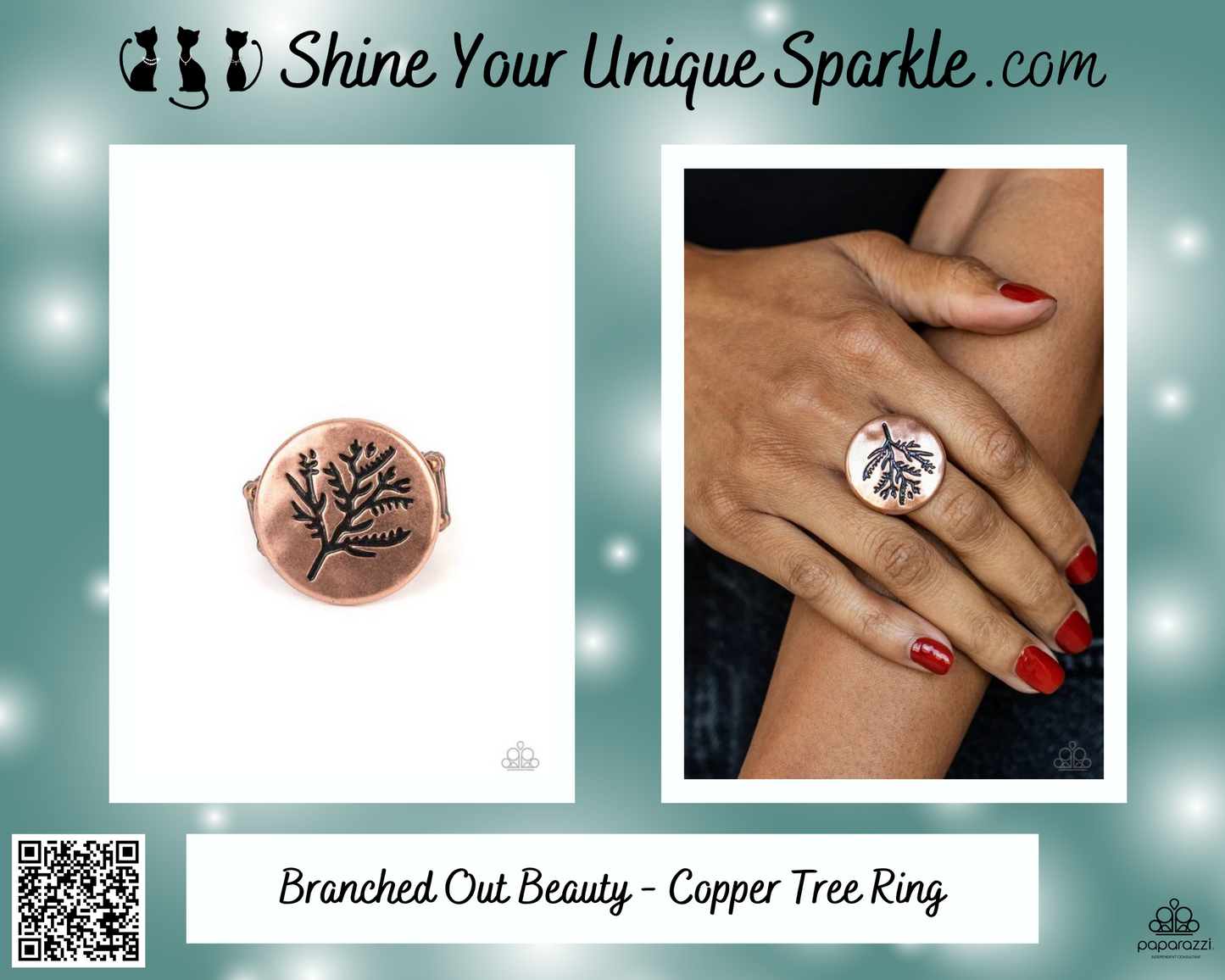 Branched Out Beauty - Copper Tree Ring