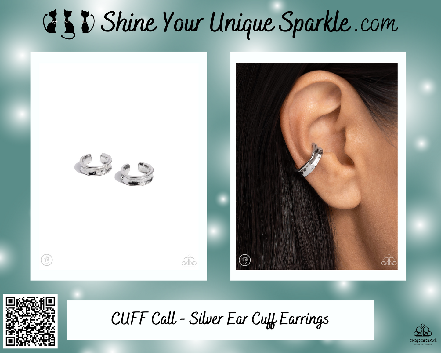 CUFF Call - Silver Ear Cuff Earrings