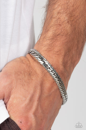Cargo Couture - Silver Snake Thick Chain Urban Bracelet