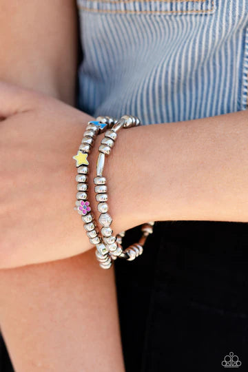 Charming Campaign - Multi Color Charm Silver Stretchy Bracelet - 2023 Convention Exclusive