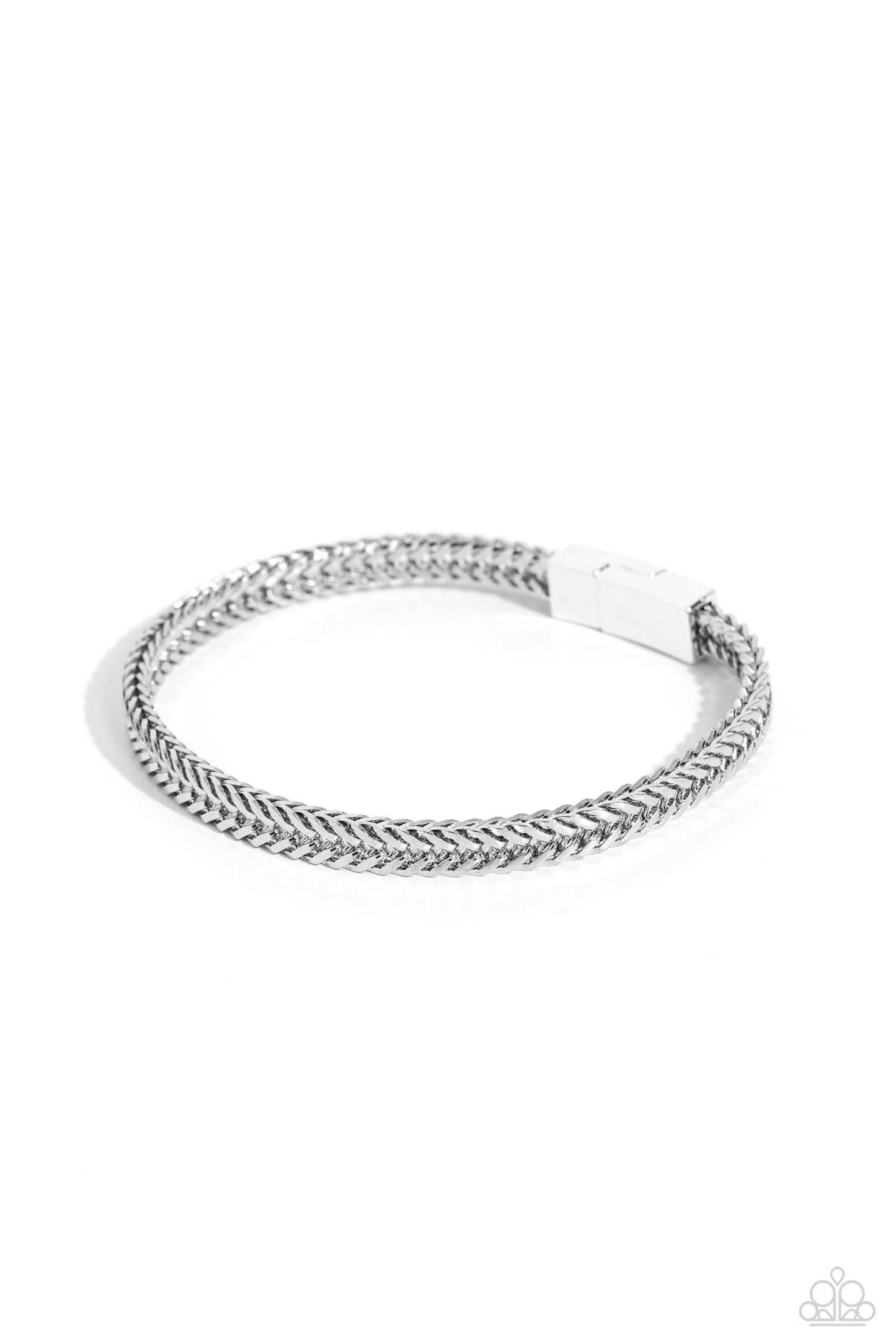 City Crusader - Silver Chain Urban Magnetic Bracelet